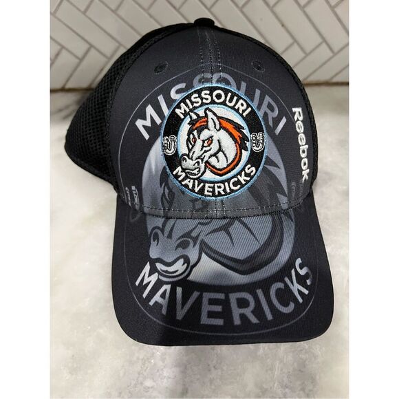 Reebok Center ice CHL MISSOURI MAVERICKS SEWN LOGOS Hat Cap Hockey - Picture 1 of 8